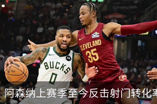 阿森纳上赛季至今反击射门转化率19% 居英超榜首