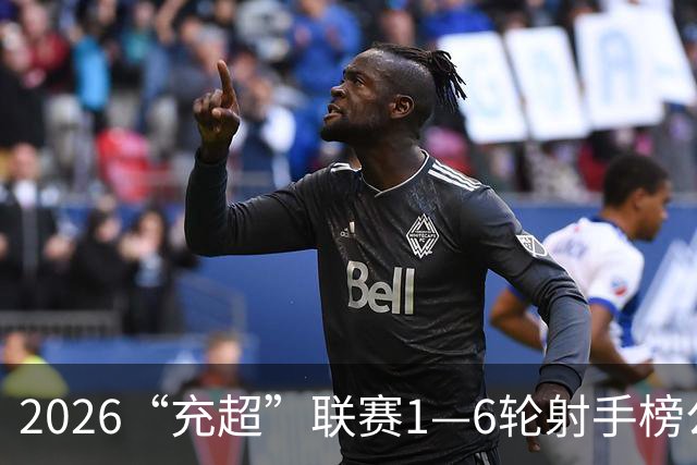 2026“充超”联赛1—6轮射手榜公示